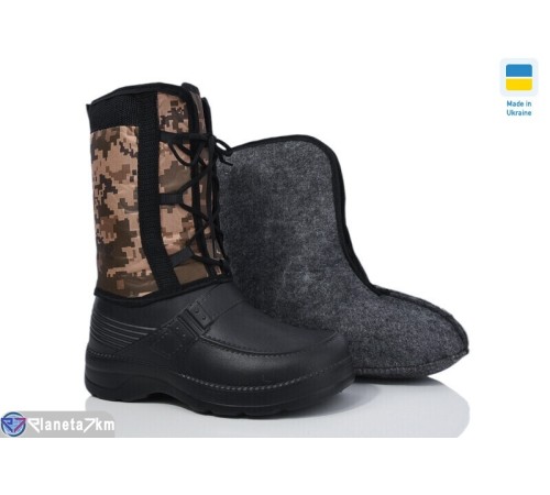 Чоловічі чоботи з піни на зиму (6 пар р.41-45) чорний  "LOTTOS"