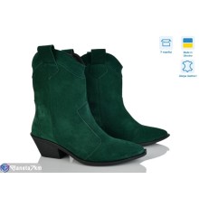 Черевики жіночі на весну/осінь (6 пар р.36-40) зелений  "Linda"