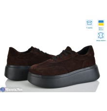 Кросівки жіночі на весну/осінь (6 пар р.37-40) коричневий  "Linda"