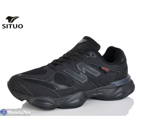 Кросівки чоловічі на весну/осінь (8 пар р.41-46) чорний  "Situo"