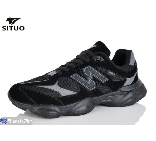 Кросівки чоловічі на весну/осінь (6 пар р.47-50) чорний  "Situo"