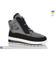 Черевики жіночі на зиму (8 пар р.36-41) срібний  "MURMUR"