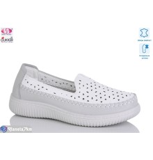 Мокасіни жіночі на літо (8 пар р.36-41) білий  "Gukkcr"