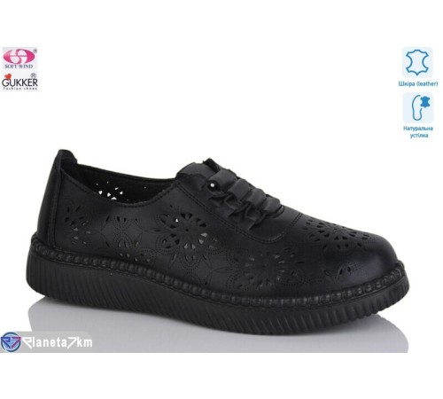 Туфлі жіночі на літо (8 пар р.36-41) чорний  "Gukkcr"