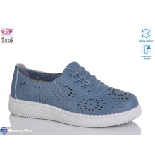 Туфлі жіночі на літо (8 пар р.36-41) синій  "Gukkcr"