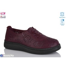 Туфлі жіночі на літо (8 пар р.36-41) бордовий  "Gukkcr"