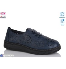 Туфлі жіночі на літо (8 пар р.36-41) синій  "Gukkcr"