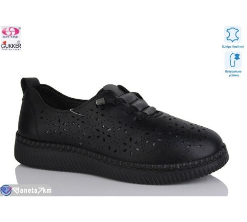 Туфлі жіночі на літо (8 пар р.36-41) чорний  "Gukkcr"