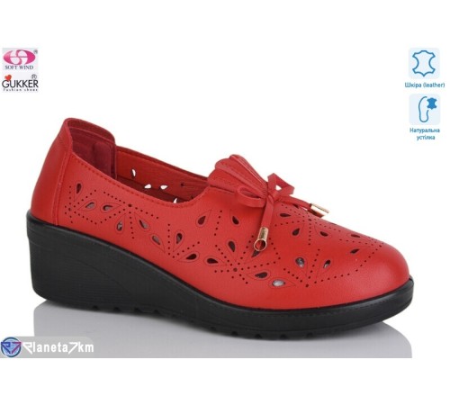 Туфлі жіночі на літо (8 пар р.36-41) червоний  "Gukkcr"