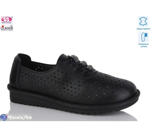 Туфлі жіночі на літо (8 пар р.36-41) чорний  "Gukkcr"