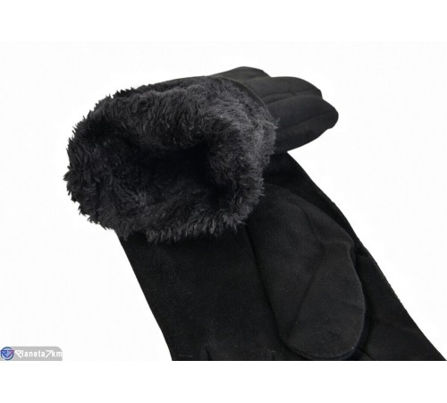 Рукавички жіночі на зиму (10 шт. р.сетка 6,5-8,5) чорний  "RUBIBAS"