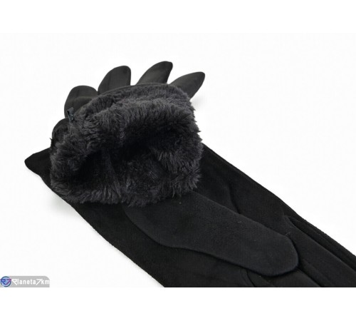 Рукавички жіночі на зиму (10 шт. р.сетка 6,5-8,5) чорний  "RUBIBAS"