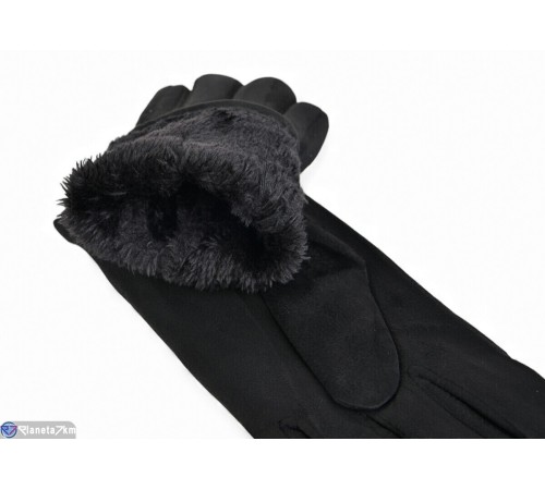 Рукавички жіночі на зиму (10 шт. р.сетка 6,5-8,5) чорний  "RUBIBAS"