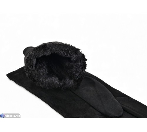 Рукавички жіночі на зиму (10 шт. р.сетка 6,5-8,5) чорний  "RUBIBAS"