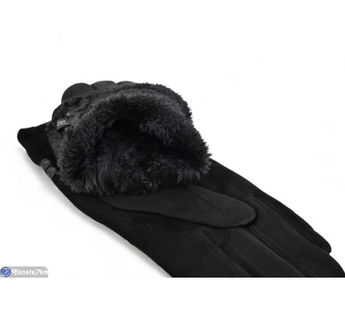 Рукавички жіночі на зиму (10 шт. р.сетка 6,5-8,5) чорний  "RUBIBAS"