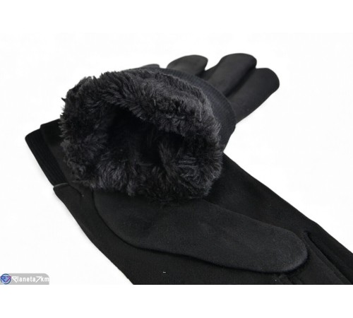 Рукавички жіночі на зиму (10 шт. р.сетка 6,5-8,5) чорний  "RUBIBAS"