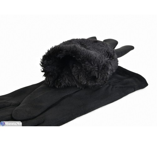 Рукавички жіночі на зиму (10 шт. р.сетка 6,5-8,5) чорний  "RUBIBAS"