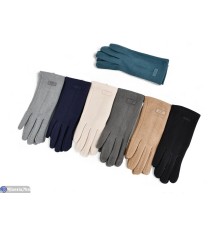 Рукавички жіночі на зиму (12 шт. р.сетка 6,5-8,5) мікс  "RUBIBAS"