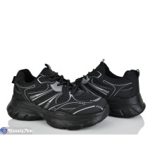 Кросівки жіночі на весну/осінь (8 пар р.36-41) чорний  "LOREDANA"