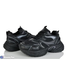 Кросівки жіночі на весну/осінь (8 пар р.36-41) чорний  "LOREDANA"