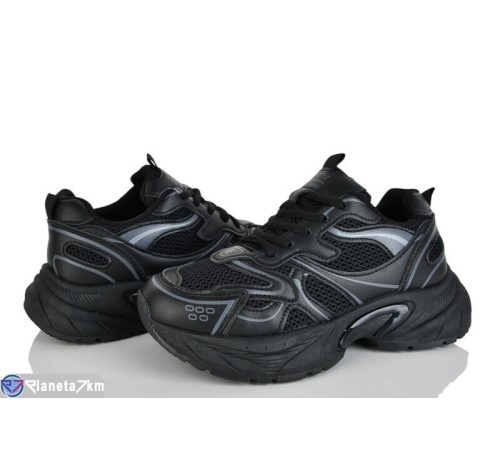 Кросівки жіночі на весну/осінь (8 пар р.36-41) чорний  "LOREDANA"