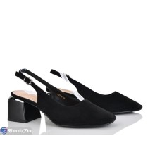 Туфлі жіночі на літо (6 пар р.36-40) чорний  "MARADONA"