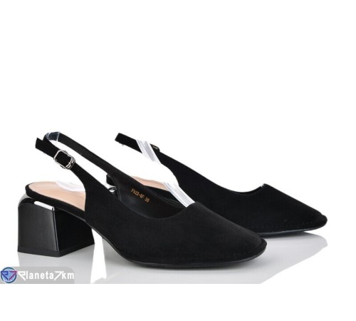 Туфлі жіночі на літо (6 пар р.36-40) чорний  "MARADONA"