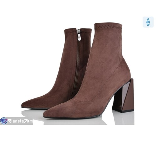 Черевики жіночі на весну/осінь (6 пар р.35-39) коричневий  "MARADONA"