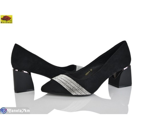 Туфлі жіночі на весну/осінь (6 пар р.36-40) чорний  "Mei De Li"