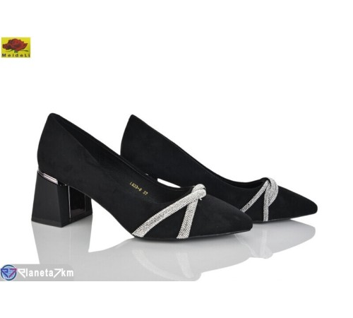 Туфлі жіночі на весну/осінь (6 пар р.36-40) чорний  "Mei De Li"