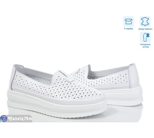 Туфлі жіночі на літо (8 пар р.36-40) білий  "Janna"