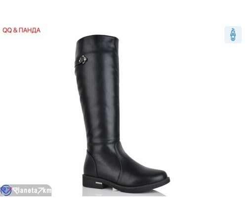 Чоботи жіночі на зиму (6 пар р.36-41) чорний  "QQ&Панда"