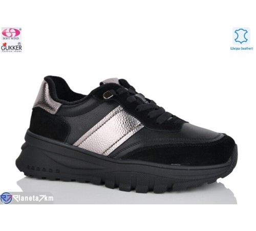 Кросівки жіночі на весну/осінь (8 пар р.36-40) чорний  "Gukkcr"