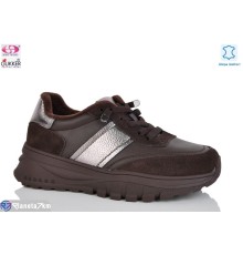 Кросівки жіночі на весну/осінь (8 пар р.36-40) коричневий  "Gukkcr"