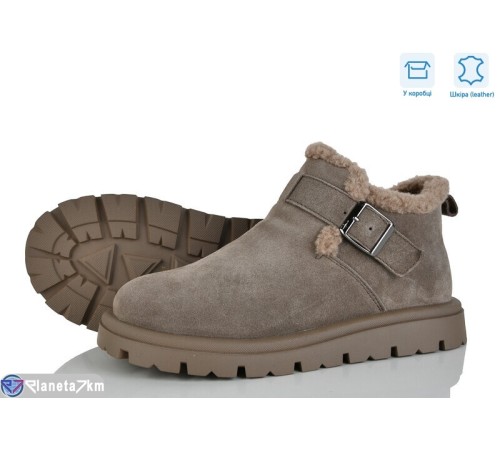 Черевики жіночі на зиму (8 пар р.36-41) хакі  "Mirella"