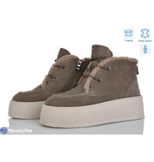 Черевики жіночі на зиму (8 пар р.36-41) хакі  "Mirella"