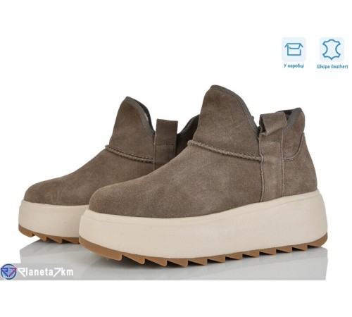 Черевики жіночі на зиму (8 пар р.36-41) хакі  "Mirella"