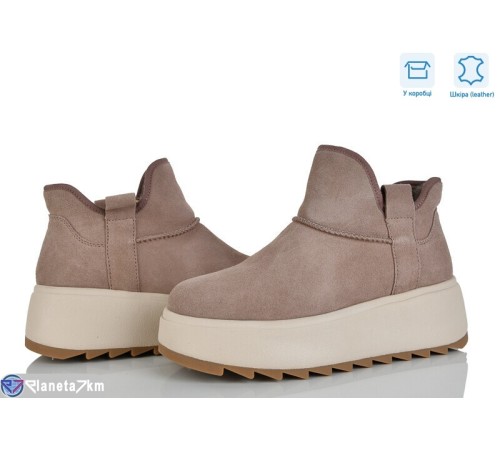 Черевики жіночі на зиму (8 пар р.36-41) бежевий  "Mirella"