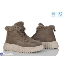 Черевики жіночі на зиму (8 пар р.36-41) хакі  "Mirella"