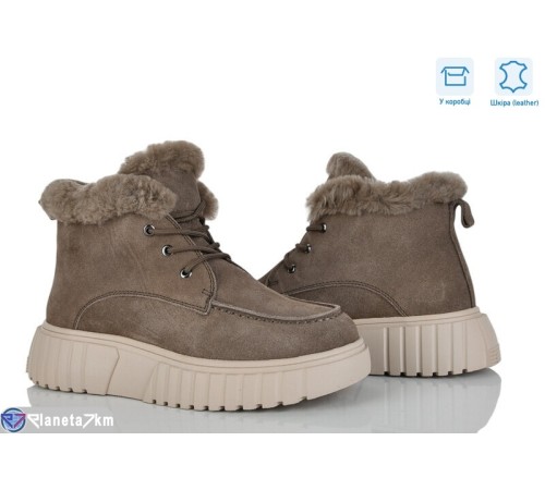 Черевики жіночі на зиму (8 пар р.36-41) хакі  "Mirella"