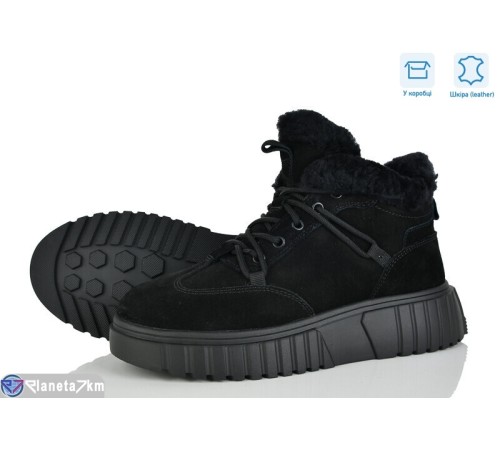 Черевики жіночі на зиму (8 пар р.36-41) чорний  "Mirella"