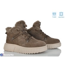 Черевики жіночі на зиму (8 пар р.36-41) хакі  "Mirella"