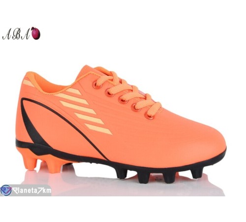Футбольне взуття дитяче на весну/осінь (6 пар р.31-36) оранжевий  "Aba"