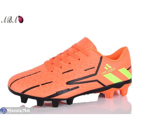 Футбольне взуття дитяче на весну/осінь (6 пар р.36-41) оранжевий  "Aba"