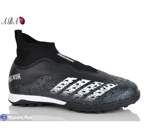 Футбольне взуття дитяче на весну/осінь (8 пар р.33-38) чорний  "Aba"