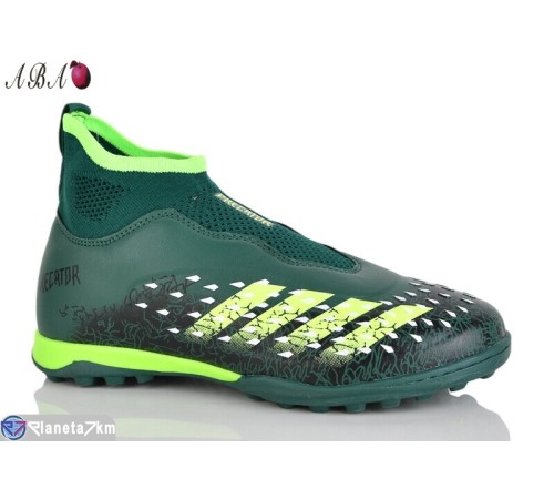 Футбольне взуття дитяче на весну/осінь (8 пар р.33-38) зелений  "Aba"