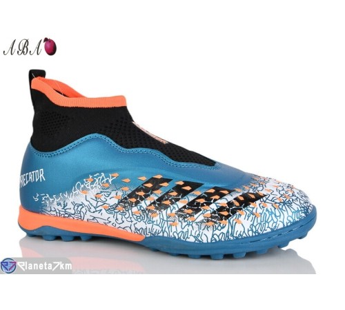 Футбольне взуття дитяче на весну/осінь (8 пар р.33-38) синій  "Aba"