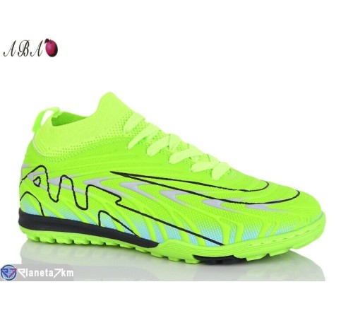 Футбольне взуття дитяче на весну/осінь (8 пар р.33-38) зелений  "Aba"