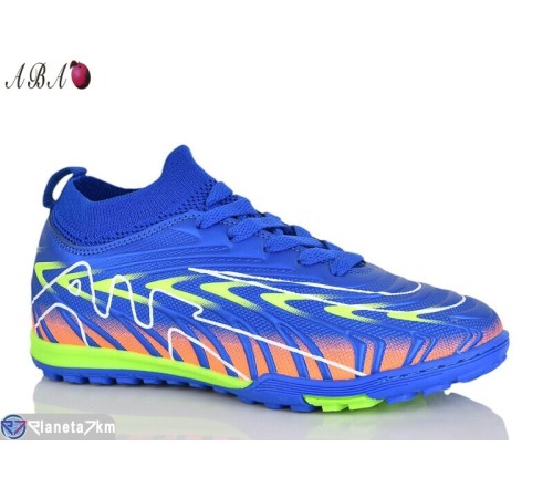 Футбольне взуття дитяче на весну/осінь (8 пар р.33-38) синій  "Aba"