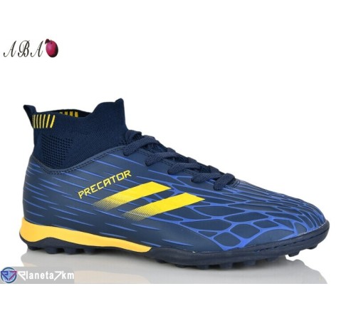 Футбольне взуття дитяче на весну/осінь (8 пар р.39-44) синій  "Aba"